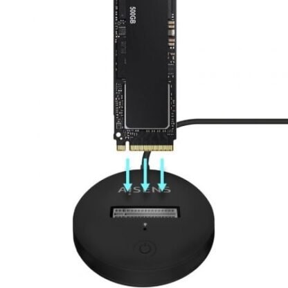 Dock usb tipo-c para ssd m2 sata/nvme aisens asuc-m2d013-bk/ negro - Imagen 4