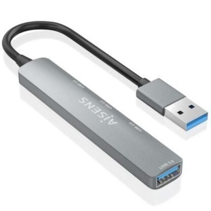 Hub usb 3.0 aisens a106-0859/ 4xusb/ gris - Imagen 2