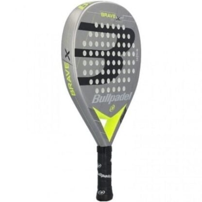 Pala de pádel bullpadel brave 3.0 2021/ gris y amarilla - Imagen 2