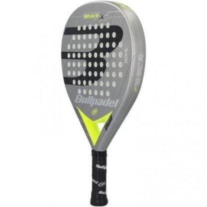 Pala de pádel bullpadel brave 3.0 2021/ gris y amarilla - Imagen 3