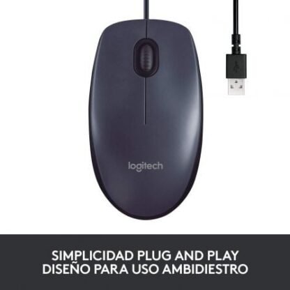 Ratón logitech b100 oem/ hasta 800 dpi - Imagen 3