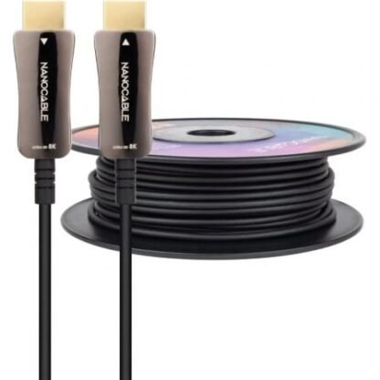 Cable hdmi 2.1 aoc 8k nanocable 10.15.2180/ hdmi macho - hdmi macho/ 80m/ negro