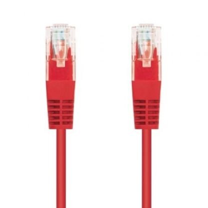 Cable de red rj45 utp nanocable 10.20.0400-l25-r cat.6/ 25cm/ rojo