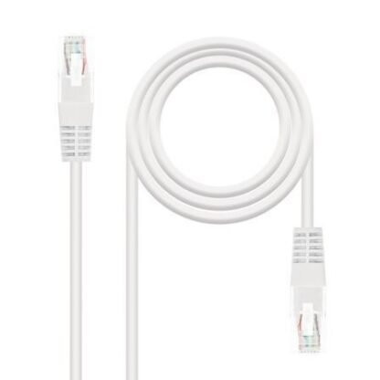 Cable de red rj45 utp nanocable 10.20.0401-w cat.6/ 1m/ blanco - Imagen 2