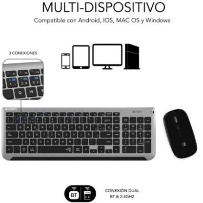 Teclado y ratón inalámbrico subblim combo dual prestige extendido - Imagen 3