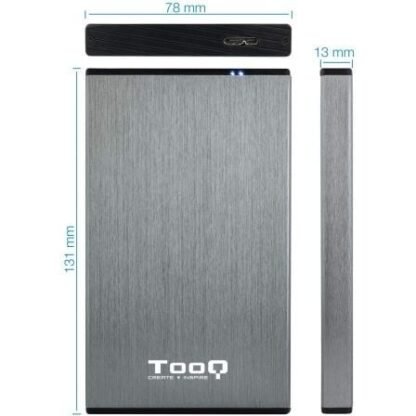 Caja externa para disco duro de 2.5" tooq tqe-2527g/ usb 3.1 - Imagen 3