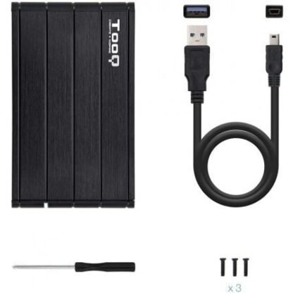 Caja externa para disco duro de 2.5" tooq tqe-2530b/ usb 3.1 - Imagen 4