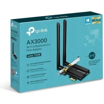 Tarjeta de red inalámbrica-pci express tp-link archer tx50e/ 3000mbps/ 2.4/5ghz - Imagen 2