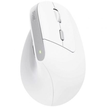 Ratón ergonómico inalámbrico trust bayo ii/ batería recargable/ hasta 2400 dpi/ blanco - Imagen 2