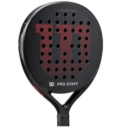 Pala de pádel wilson pro staff team tx v2/ negra y roja - Imagen 3