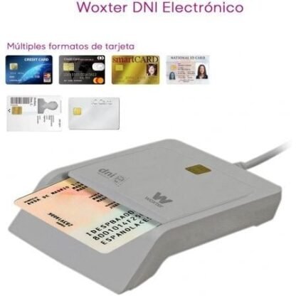 Lector de dni y tarjetas woxter pe26-144/ blanco - Imagen 2