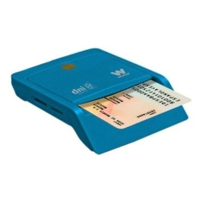 Lector de dni y tarjetas woxter combo pe26-146/ azul/ usb 2.0