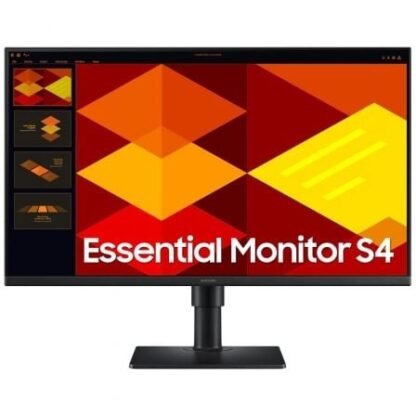 Monitor profesional samsung essential monitor s4 s24d406gau/ 24"/ full hd/ multimedia/ regulable en altura/ negro