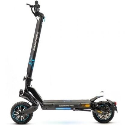 Patinete eléctrico smartgyro crossover dual max 2 certificado/ motor 1000w/ ruedas 10"/ 25km/h/ autonomía 60km/ negro