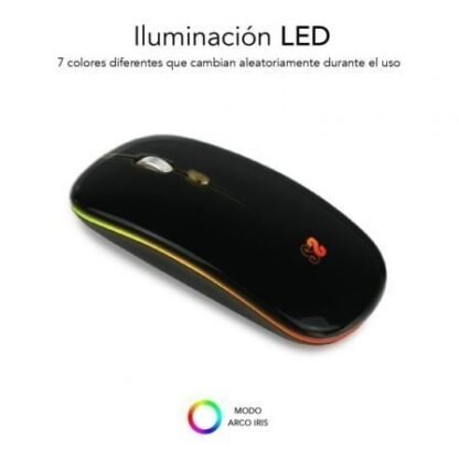 Ratón inalámbrico por bluetooth subblim led dual flat/ batería recargable/ hasta 1600 dpi - Imagen 2