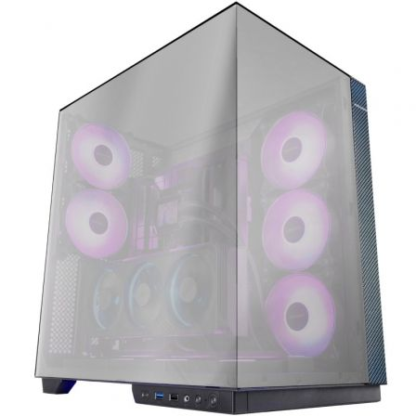 Caja gaming torre mars gaming mc-3gfpro/ cristal cromado