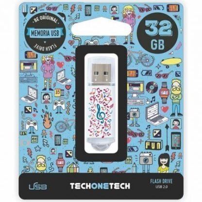 Pendrive 32gb tech one tech music dream usb 2.0