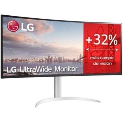 Monitor profesional ultrapanorámico lg ultrawide 34wq650-w 34"/ wfhd/ multimedia/ regulable en altura/ plata y blanco - Imagen 3
