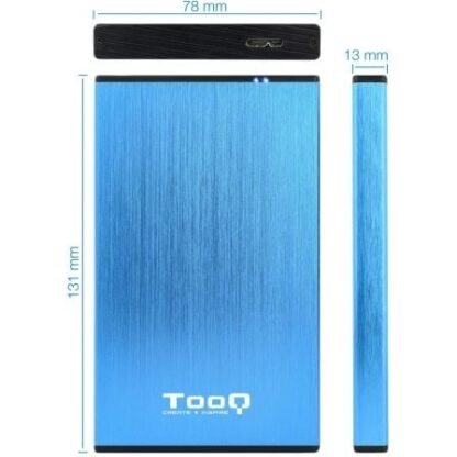 Caja externa para disco duro de 2.5" tooq tqe-2527bl/ usb 3.1 - Imagen 3