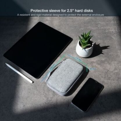 Funda para disco externo de 2.5" tooq tqbc-e2503g/ gris - Imagen 3