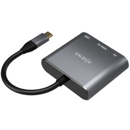 Conversor aisens a109-0669/ usb tipo-c macho/ hdmi hembra - usb hembra - usb tipo-c hembra/ 15cm/ gris - Imagen 2