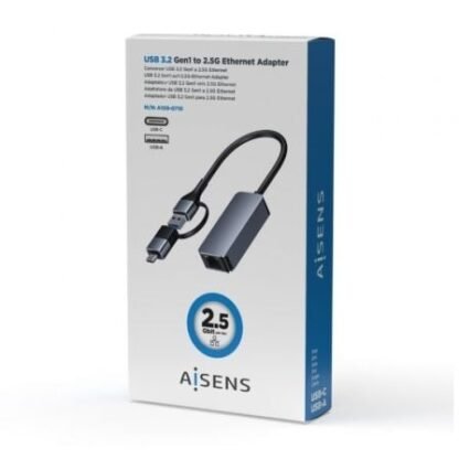 Adaptador usb - usb tipo-c - rj45 aisens a109-0710/ 2500mbps - Imagen 5