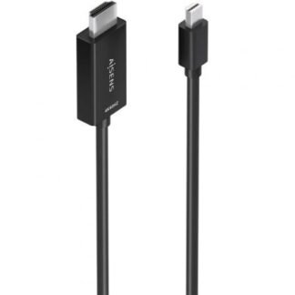 Cable conversor aisens a125-0888/ mini displayport macho - hdmi 4k macho/ 2m/ negro