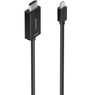 Cable conversor aisens a125-0890/ mini displayport macho - hdmi 4k macho/ 5m/ negro