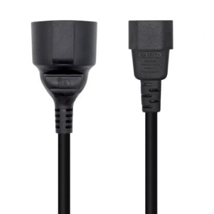 Adaptador alimentación aisens a132-0467/ c14 macho - cee7 hembra/ 25cm/ negro - Imagen 2