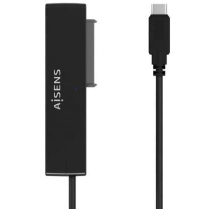 Adaptador para discos duros 2.5"/3.5" aisens ase-35c02b/ usb tipo-c - sata/ con alimentador