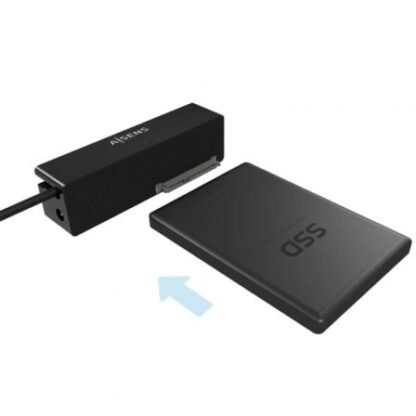 Adaptador para discos duros 2.5"/3.5" aisens ase-35c02b/ usb tipo-c - sata/ con alimentador - Imagen 3