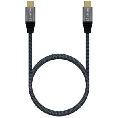 Cable usb 2.0 tipo-c aisens a107-0629 5a 100w/ usb tipo-c macho - usb tipo-c macho/ hasta 100w/ 60mbps/ 2m/ gris - Imagen 3