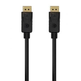 Cable displayport 1.2 4k aisens a124-0548/ displayport macho - displayport macho/ hasta 5w/ 2300mbps/ 50cm/ negro