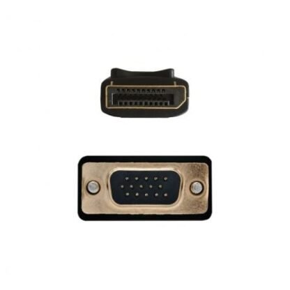Cable conversor aisens a125-0365/ displayport macho - vga macho/ hasta 5w/ 2300mbps/ 2m/ negro - Imagen 2