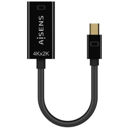 Cable conversor aisens a125-0643/ mini displayport macho - hdmi hembra/ hasta 5w/ 2300mbps/ 15cm/ negro - Imagen 2