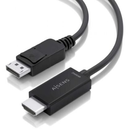 Cable conversor aisens a125-0895/ displayport macho - hdmi 4k macho/ 3m/ negro - Imagen 3