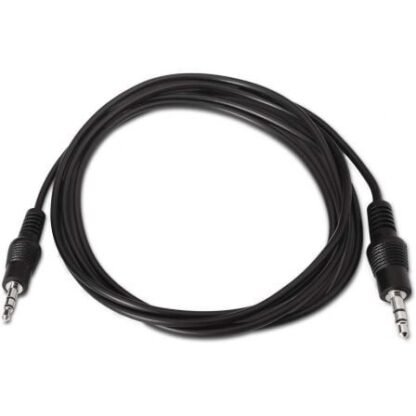 Cable estéreo aisens a128-0142/ jack 3.5 macho - jack 3.5 macho/ hasta 0.1w/ 1.5m/ negro - Imagen 2