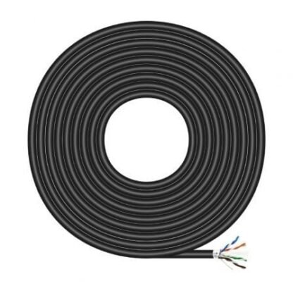Bobina de cable rj45 para exteriores ftp awg24 aisens a135-0674 cat.6/ 305m/ impermeable/ negro