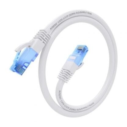 Cable de red rj45 awg26 cca utp aisen a135-0825 cat.6/ 7.5m/ blanco - Imagen 2