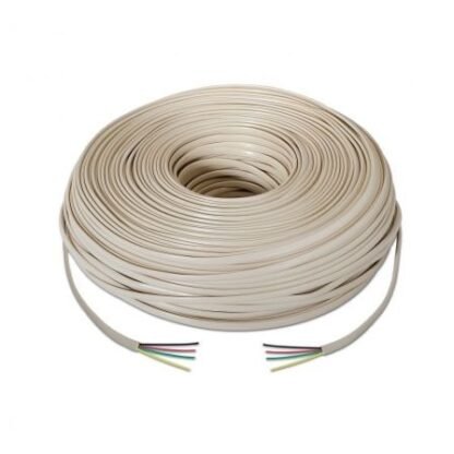 Bobina de cable de teléfono aisens a143-0321 4c/ 100m/ beige - Imagen 2