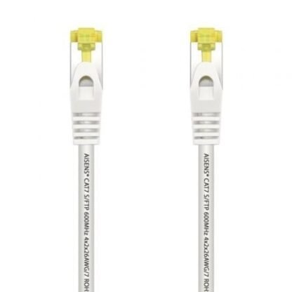 Cable de red rj45 sftp aisens a146-0490 cat.7/ 1m/ blanco