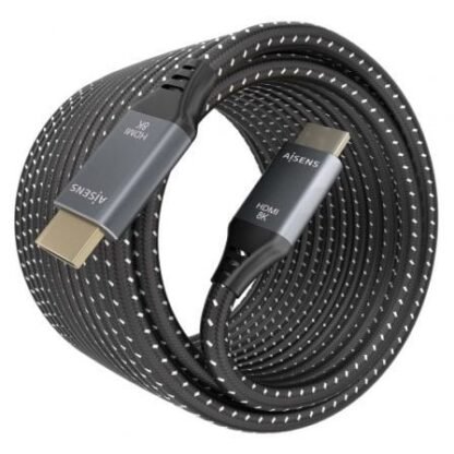 Cable hdmi 2.1 8k aisens a150-0878/ hdmi macho - hdmi macho/ 10m/ gris y negro - Imagen 2