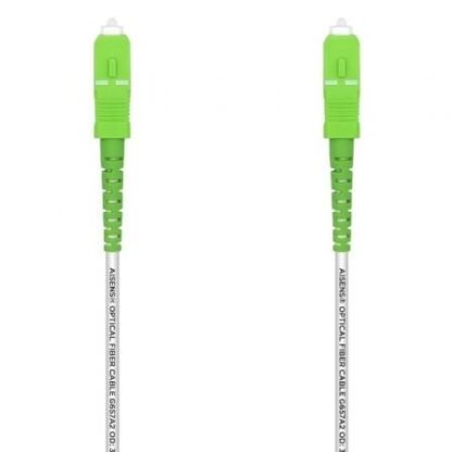 Cable de fibra óptica g657a2 3.0 aisens a152-0497/ lszh/ 7m/ blanco