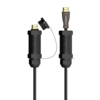 Cable hdmi con armadura 2.1 aoc 8k aisens a153-0611/ hdmi macho - hdmi macho/ 20m/ negro