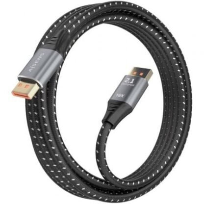 Cable displayport 2.1 16k aisens a158-0903/ displayport macho - displayport macho/ 80gbps/ 2m/ negro - Imagen 2