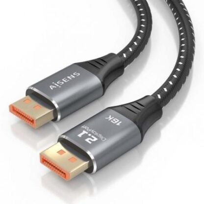 Cable displayport 2.1 16k aisens a158-0903/ displayport macho - displayport macho/ 80gbps/ 2m/ negro - Imagen 3