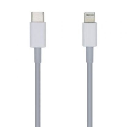 Cable usb 2.0 tipo-c lightning aisens a102-0442/ lightning macho - usb tipo-c macho/ 1m/ blanco