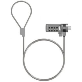 Cable de seguridad para portátiles aisens aslk-d40n01-sl/ 1.5m