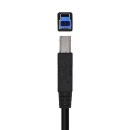 Cable usb 3.0 impresora aisens a105-0445/ usb tipo-b macho - usb macho/ 3m/ negro - Imagen 2