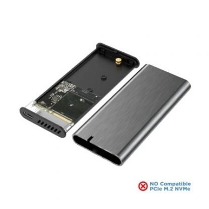 Caja externa para disco ssd m.2 sata aisens asm2-007gry/ usb 3.1 gen1/ sin tornillos - Imagen 3